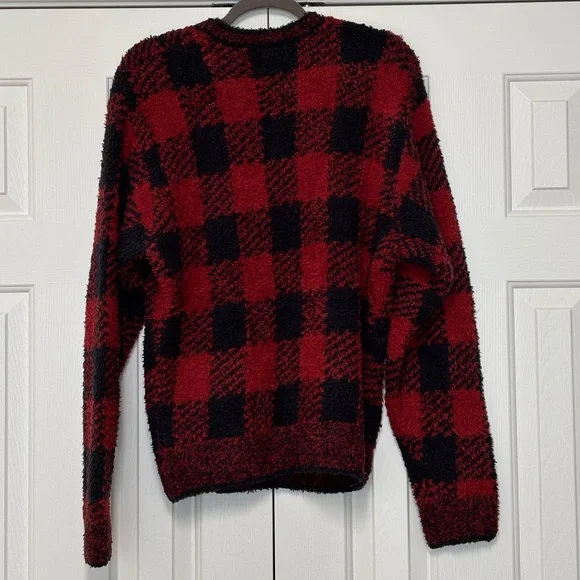 SKIMS Cozy Knit Buffalo Plaid Pajama Set